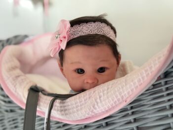 Awake cute baby