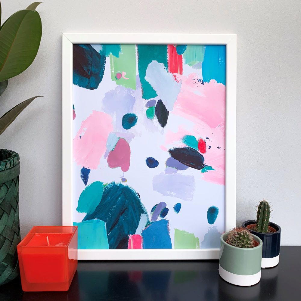 'Dragonfruit' Abstract Print