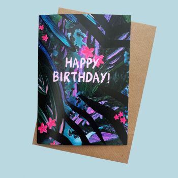 Tropical 'Happy Birthday' Card