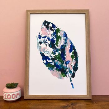 'Painterly Leaf' Print