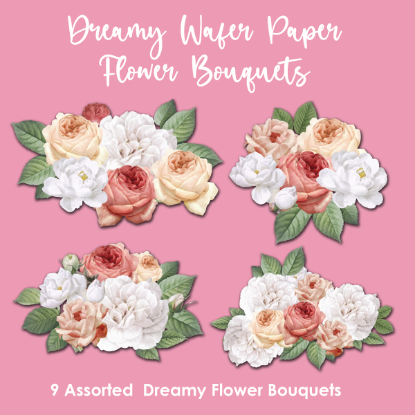 Crystal Candy Exclusive Wafer Paper Sets: Dreamy Flower Bouquet