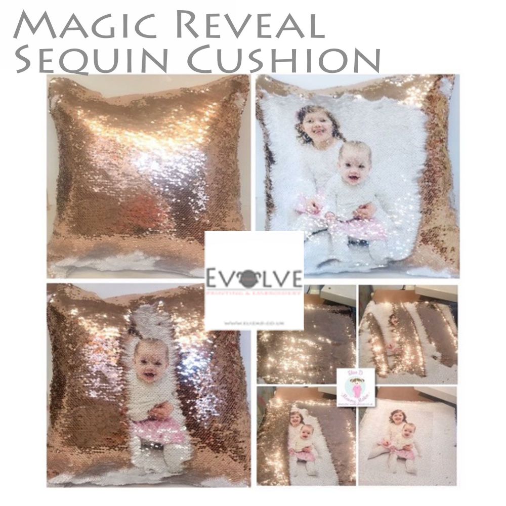 Magic Reveal Sequin Cushion 