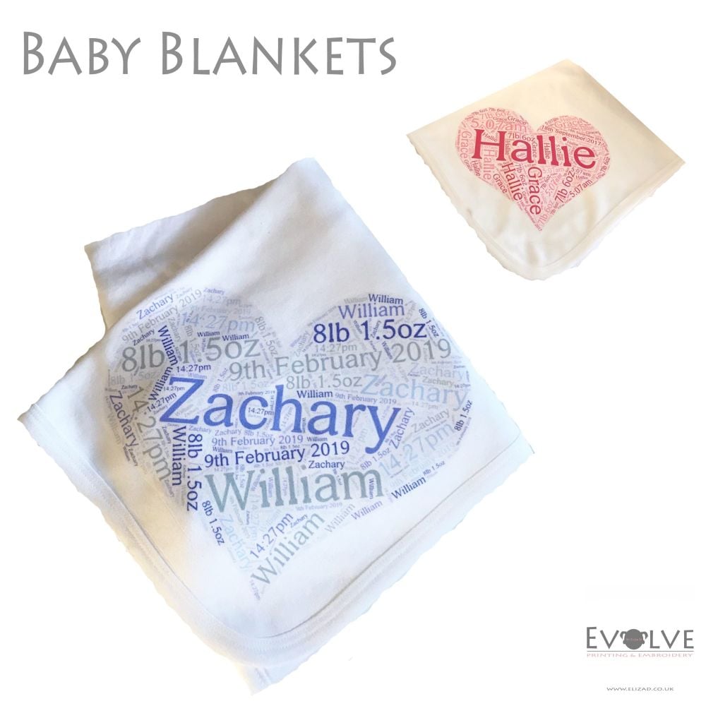 <!-- 006 -->Baby Soft Personalised Blanket