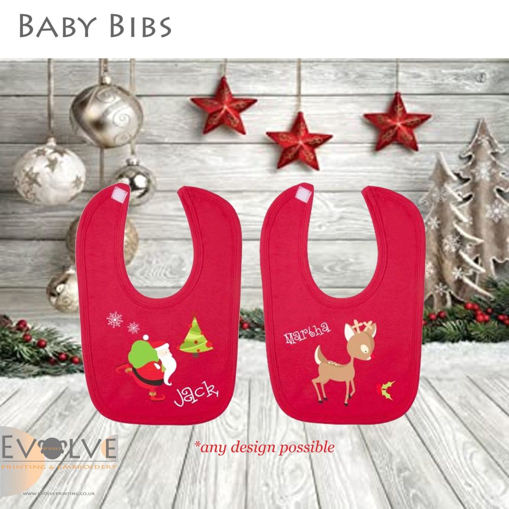 Christmas Red Bibs
