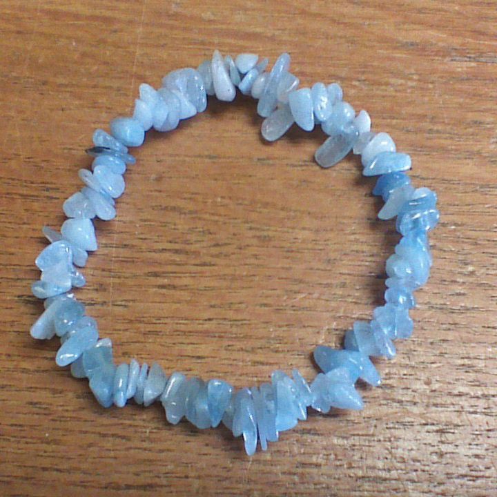 Gemstone Chip Bracelet - Aquamarine