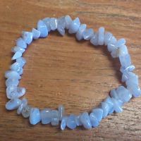 Gemstone Chip Bracelet - Blue Lace Agate