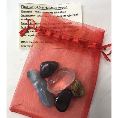 Crystal Healing Pouch - Stop Smoking