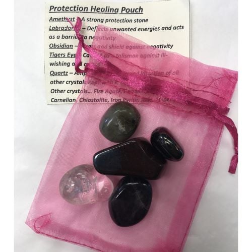 Crystal Healing Pouch - Protection