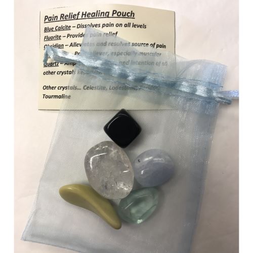 Crystal Healing Pouch - Pain Relief