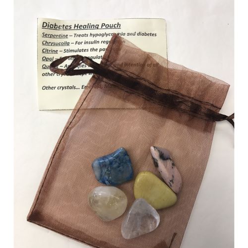 Crystal Healing Pouch - Diabetes