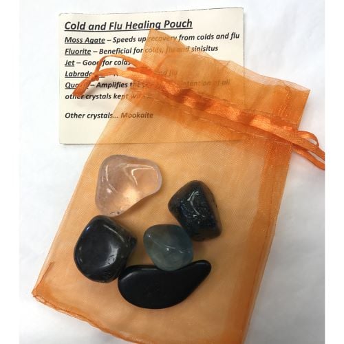 Crystal Healing Pouch - Cold & Flu