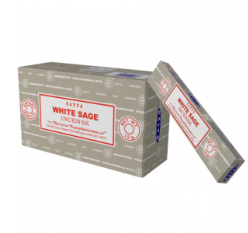 Satya - Sage, White Incense Sticks