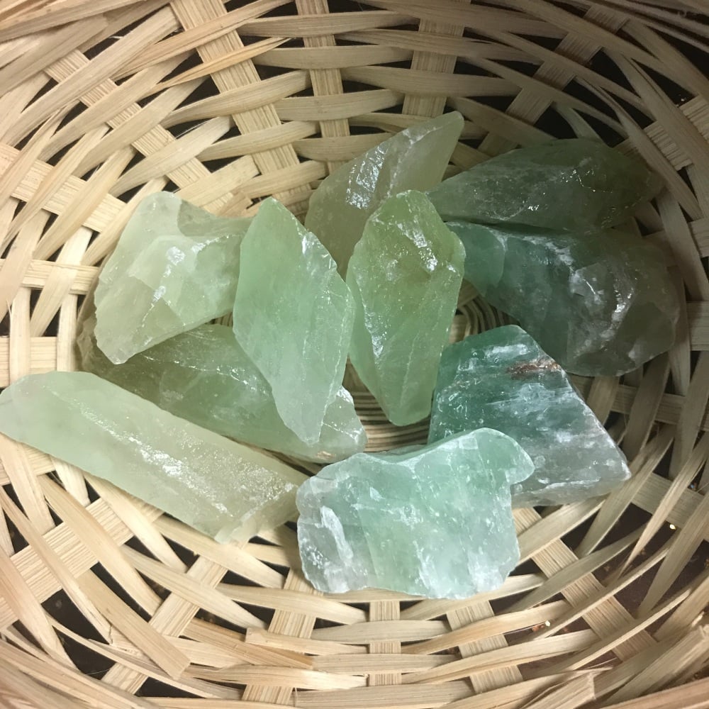 Raw Stone - Calcite, Green