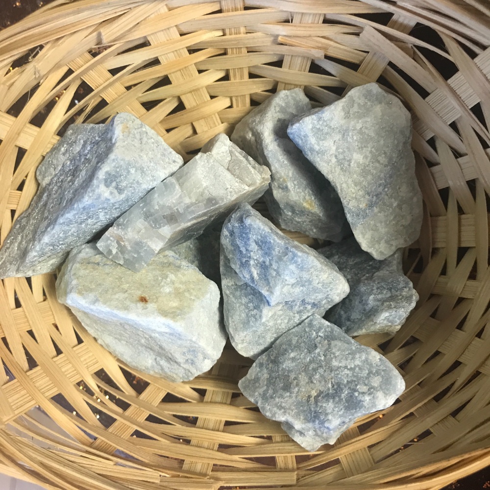 Raw Stone - Quartz, Blue