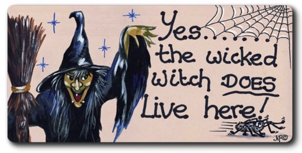 Magnet - Yes....the wicked witch DOES live here!