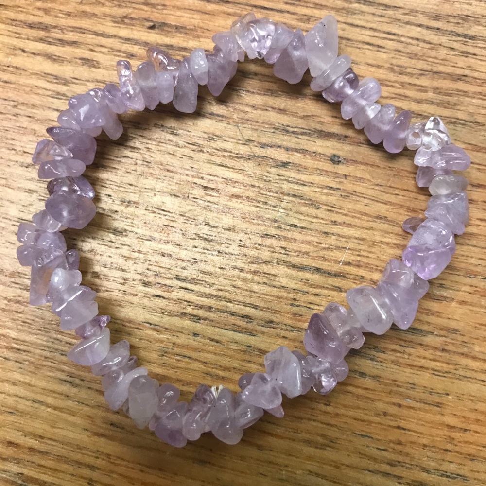Gemstone Chip Bracelet - Lavender Amethyst