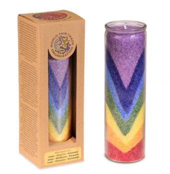Chakra Rainbow Valley Candle 7 Chakras with Essential Oils