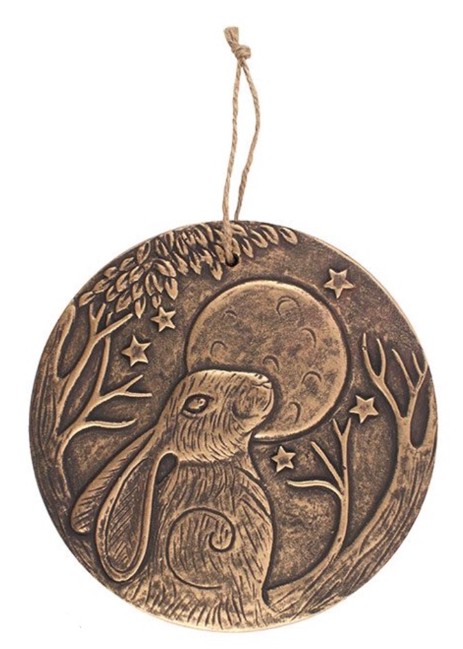 Terracotta Plaque - Moon Gazing Hare