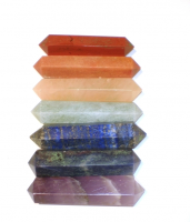 Set of 7 Chakra Stones Point in Pouch