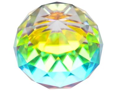 Faceted Ball  - Rainbow 40mm