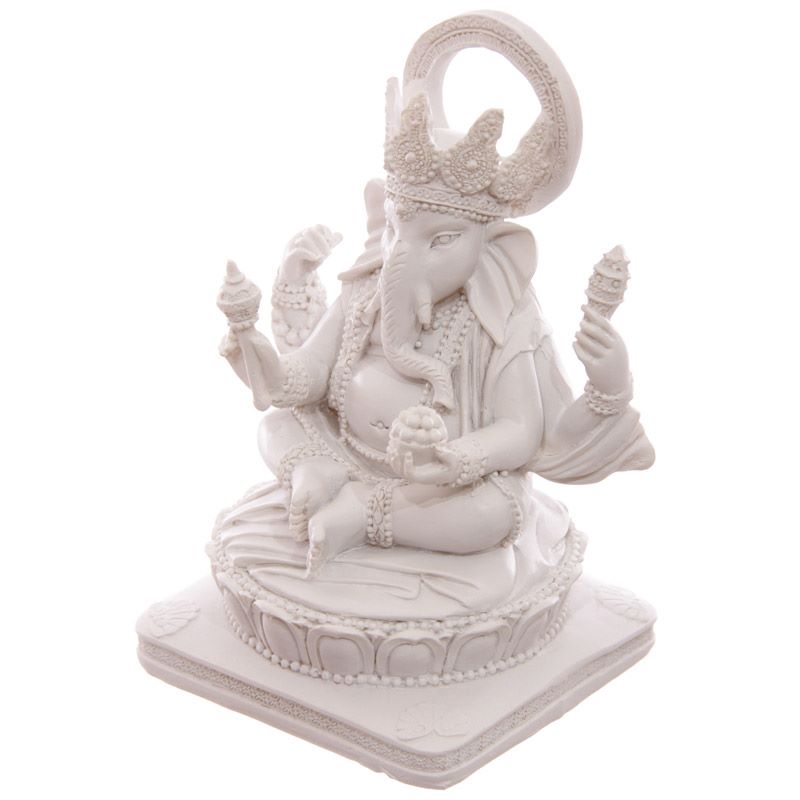 Ganesh Figurine - White