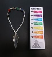 Chakra Pendulum Bracelet - Clear Quartz