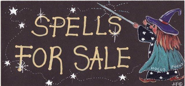 Witchy Sign - Spells for Sale