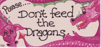 Witchy Sign - Please.... Dont Feed The Dragons