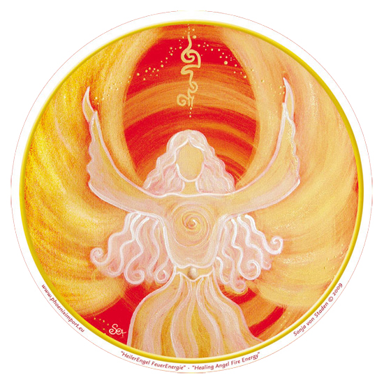 Window Sticker - Healing Angel Fire Energy