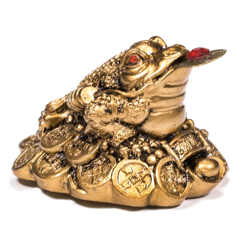 Mini statuette Feng Shui Frog/Toad - Gold