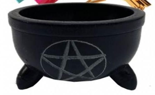 Soapstone Offering Bowl with Pentagram