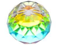 Faceted Ball - Rainbow 60mm