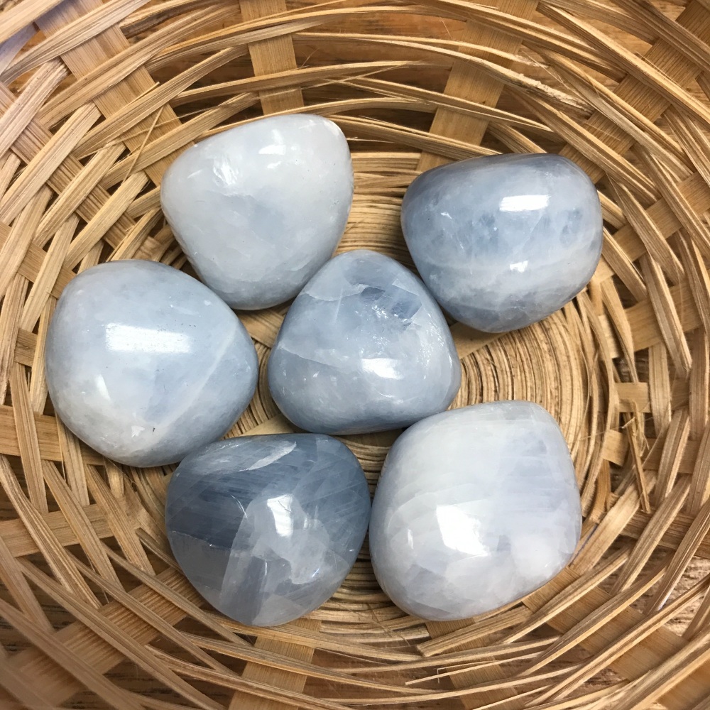 Tumblestone - Calcite, Blue