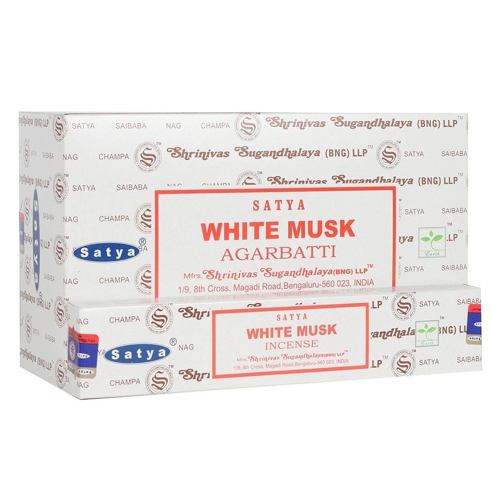 Satya - Musk, White Incense Sticks