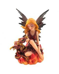 Fairy with Dragon - Companions of the Embers 9.8cm