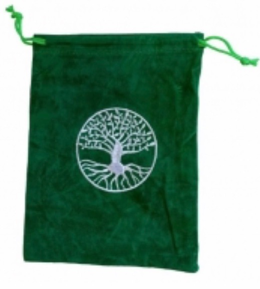 Tarot Bag - Embroidered Tree of Life - 15cm x 20cm