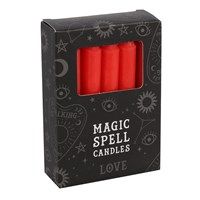 Solid Colour Spell Candles - Red - Love