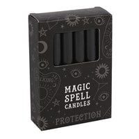 Solid Colour Spell Candles - Black - Protection