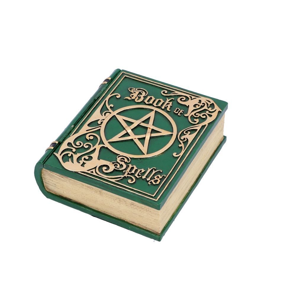 Book of Spells Box - Green 15.5cm