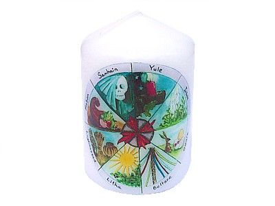 Wheel of the Year Candle