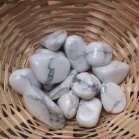 Tumblestone - Howlite, White (Natural)
