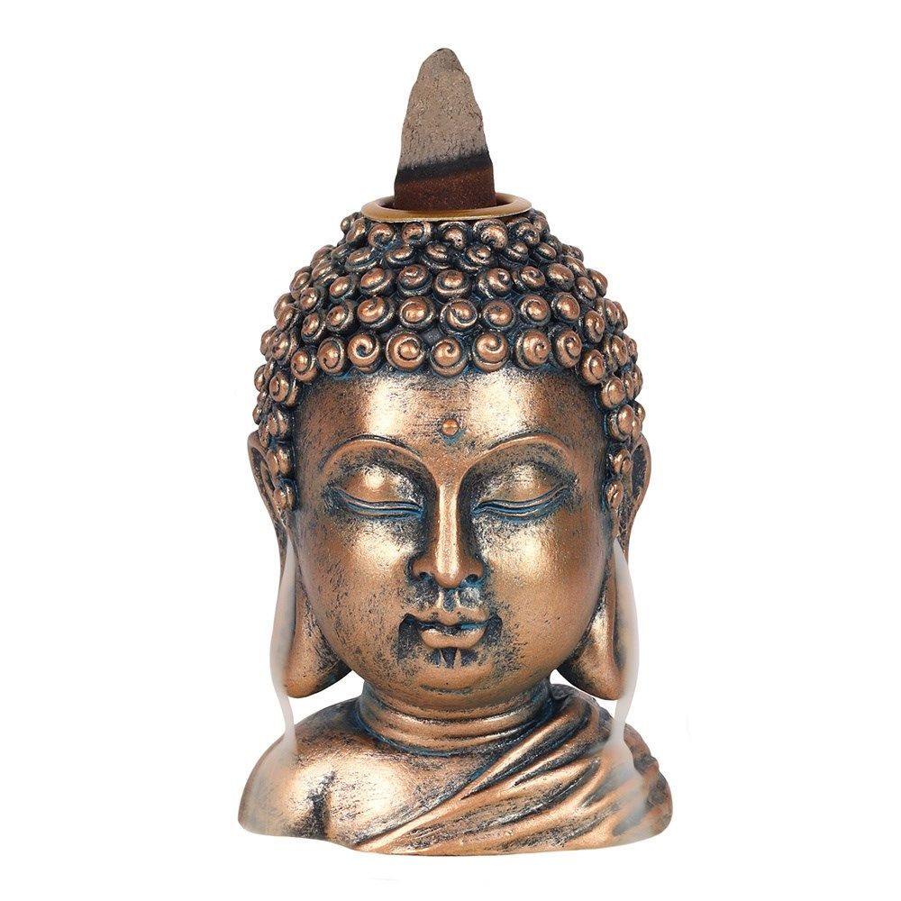 Backflow Incense Burner - Buddha Head 9.5cm