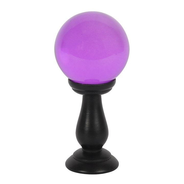 Crystal Ball - Purple 9cm on stand