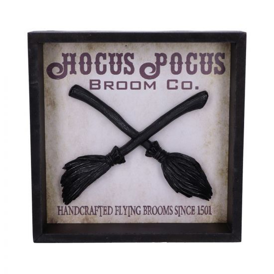 Hocus Pocus Broom Company Plaque 20cm