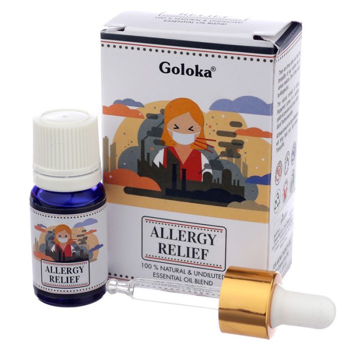 Aromatherapy Essential Oil Blend by Goloka - Allergy Relief 10ml