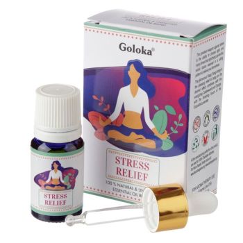 Aromatherapy Essential Oil Blend by Goloka - Stress Relief 10ml