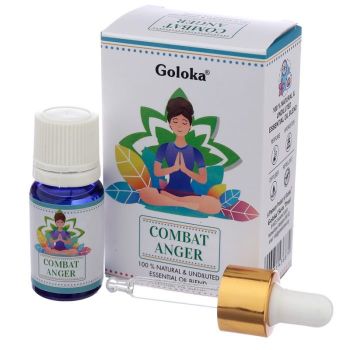 Aromatherapy Essential Oil Blend by Goloka - Combat Anger 10ml