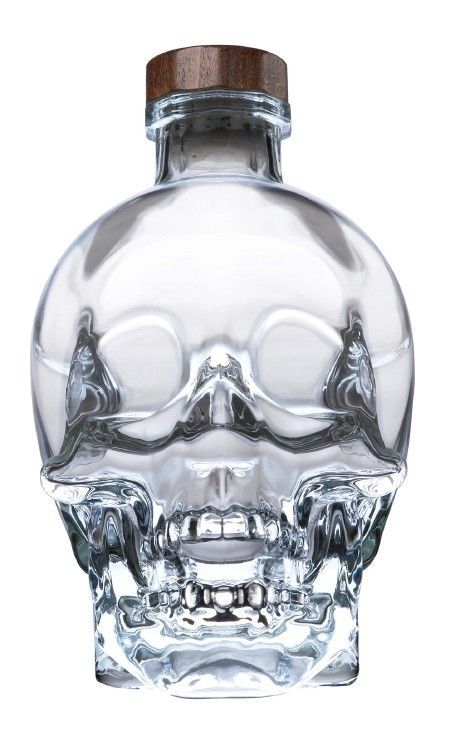 Glass Skull Bottle - 400ml