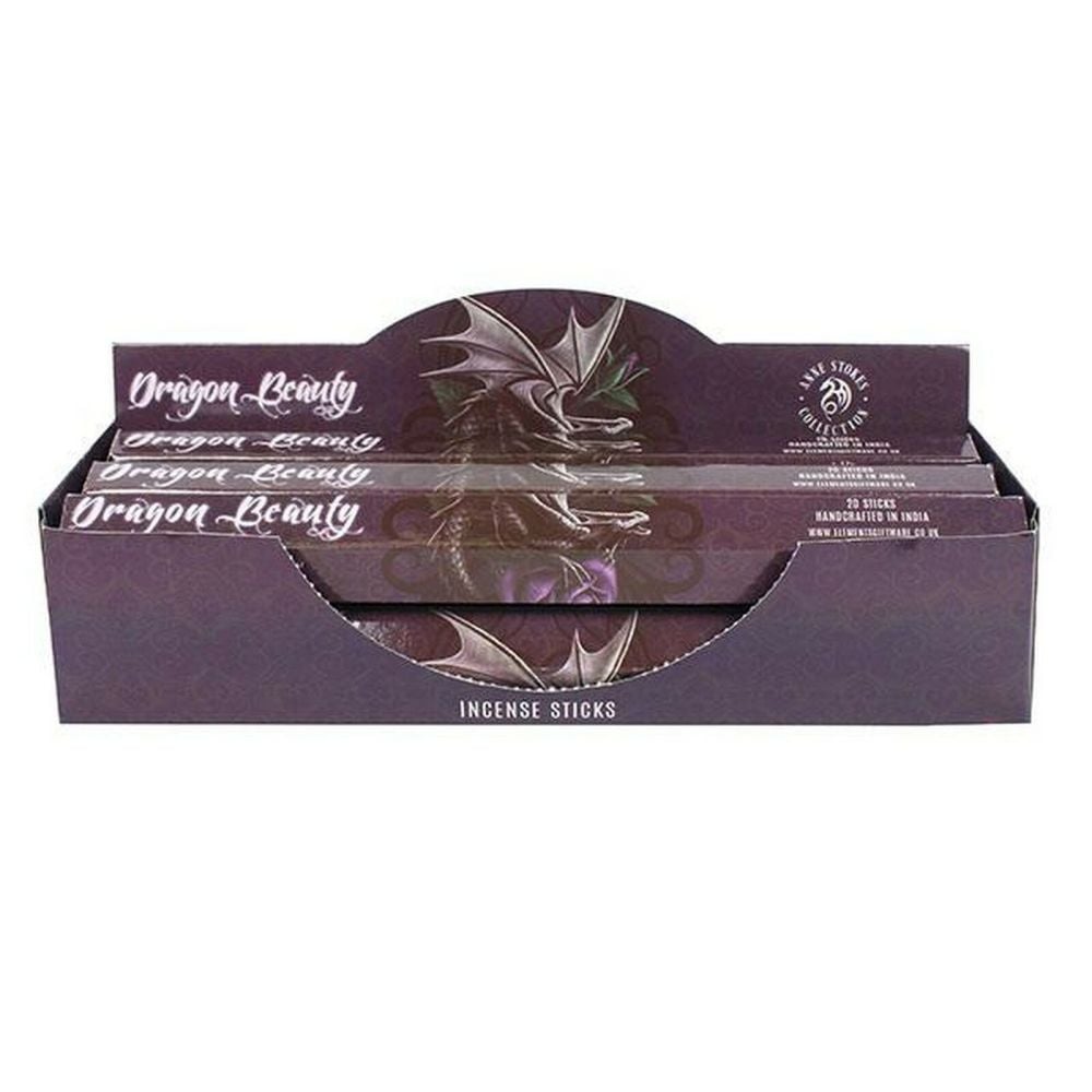 Elements - Anne Stokes Collection - Dragon Beauty - Amber Incense  Sticks