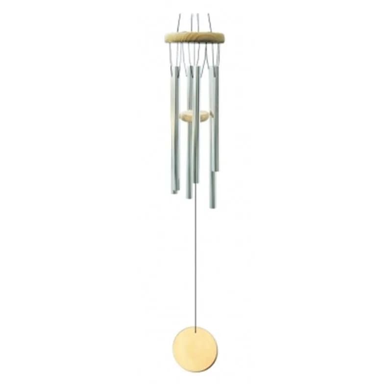 Windchime five chimes with natural wood - 45cm